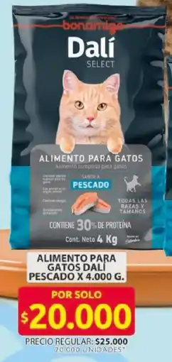 Ara Dalí pescado alimento para gatos oferta