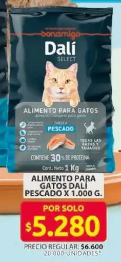 Ara Dalí pescado alimento para gatos oferta