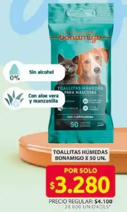Ara Bonamigo toallitas humedas oferta