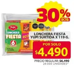 Ara Yupi lonchera fiesta eco surtida oferta