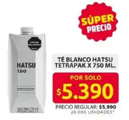 Ara Hatsu té blanco tetrapak oferta