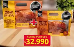 Ara Pollo asado entero + pesado polios asado oferta