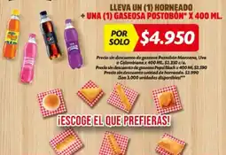Ara Lleva un horneado +una gaseosa postobon oferta