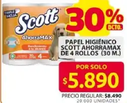 Ara Scott ahorramax papel higiénico oferta