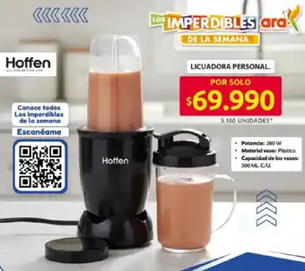 Hoffen licuadora personal