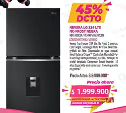 MercaCentro LG nevera no frost 334 lts oferta