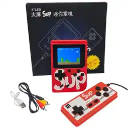 Falabella Mini Consola Sup 400 Juegos en 1 + Control Roja oferta