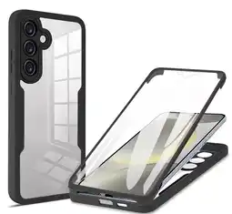 Falabella Estuche Protector Case Funda 2 En 1 Full 360 Para Samsung S21 FE Negro oferta