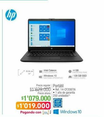 Jumbo Notebook hp oferta