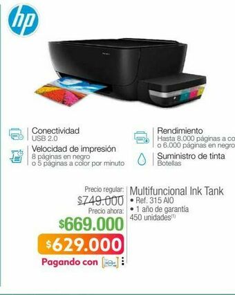Jumbo Impresora multifuncional hp oferta