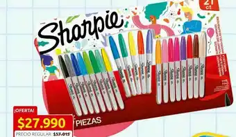Ara Marcador Sharpie x 21 un oferta