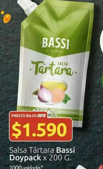 Ara Salsa Tártara Bassi Doypack x 200g oferta
