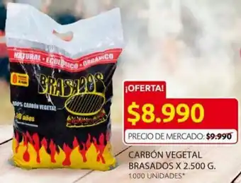 Ara Carbón Vegetal Brasados x 2.5kg oferta