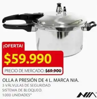 Ara Olla a Presión de 4l Marca Nia oferta
