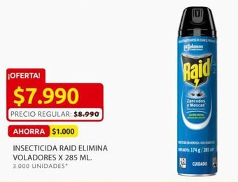 Ara Insecticida Raid Elimina Voladores 285ml oferta
