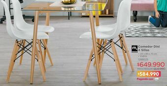 Easy Comedor 4 sillas dini oferta