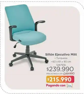 Easy Sillón ejecutivo mitt oferta