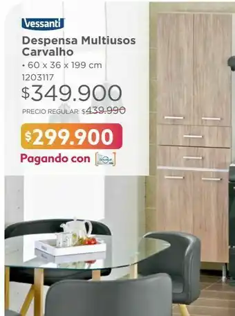 Easy Despensa multiusos carvalho oferta