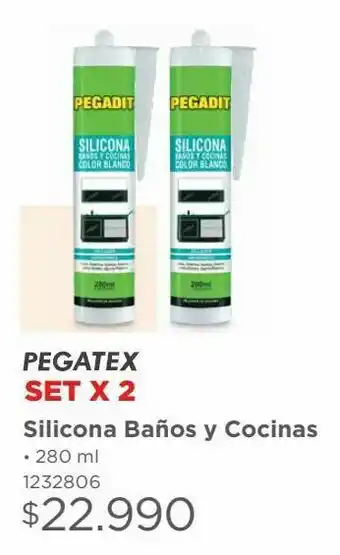Easy Silicona baños v cocinas set x 2 oferta