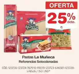 Makro La muñeca pastas referencias seleccionadas oferta