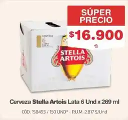 Makro Stella artois cerveza lata oferta