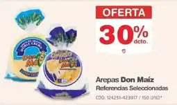Makro Don maíz arepas oferta