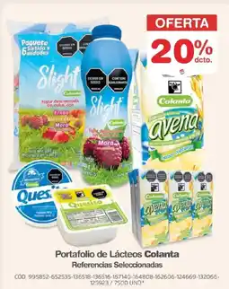 Makro Colanta portafolio de lácteos oferta