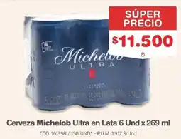 Makro Michelob cerveza ultra en lata oferta