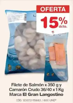 Makro El gran langostino filete de salmón oferta