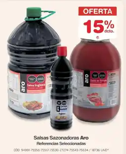 Makro Aro salsas sazonadoras referencias seleccionadas oferta