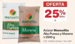 Makro Manuelita azúcar alta pureza y morena oferta