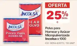 Makro Incolsa hornear y azúcar micropulverizada oferta