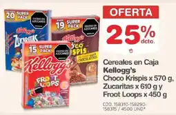 Makro Kellogg's cereales en caja choco krispis oferta