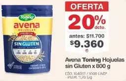 Makro Toning avena hojuelas sin gluten oferta