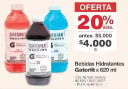 Makro Gatorlit bebidas hidratantes oferta