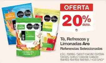 Makro Aro té, refrescos y limonadas oferta