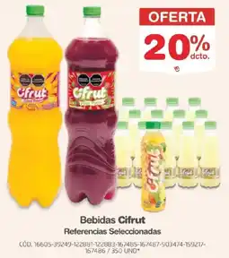 Makro Cifrut bebidas referencias seleccionadas oferta