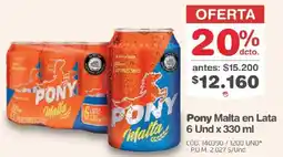 Makro Pony malta en lata oferta
