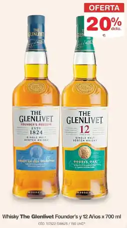 Makro The glenlivet whisky founder's y 12 años oferta