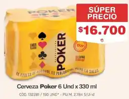 Makro Poker cerveza oferta