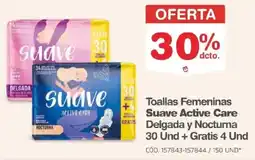 Makro Suave active care toallas femeninas delgada y nocturna oferta