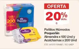 Makro Pequeñín pañitos húmedos almendra oferta