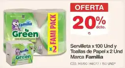 Makro Familia servilleta oferta