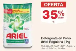 Makro Ariel detergente en polvo regular oferta