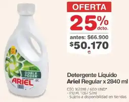Makro Ariel detergente líquido regular oferta