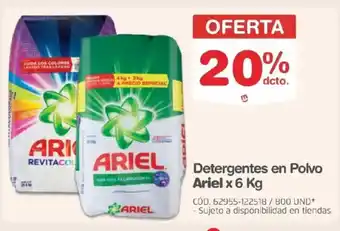 Makro Ariel detergentes en polvo oferta
