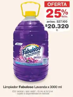 Makro Fabuloso limpiador lavanda oferta