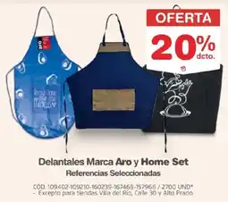 Makro Aro y home set delantales referencias seleccionadas oferta