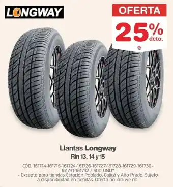 Makro Longway llantas oferta