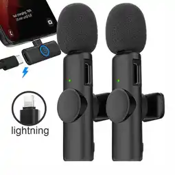 Falabella Microfono De Solapa Inalambrico lLightning Doble Transmisor F4 oferta